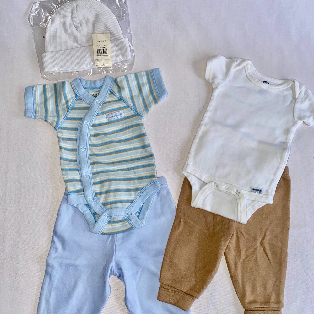 Organic Infant Clothing Bundle 0-3, 3-6m (100% cotton)